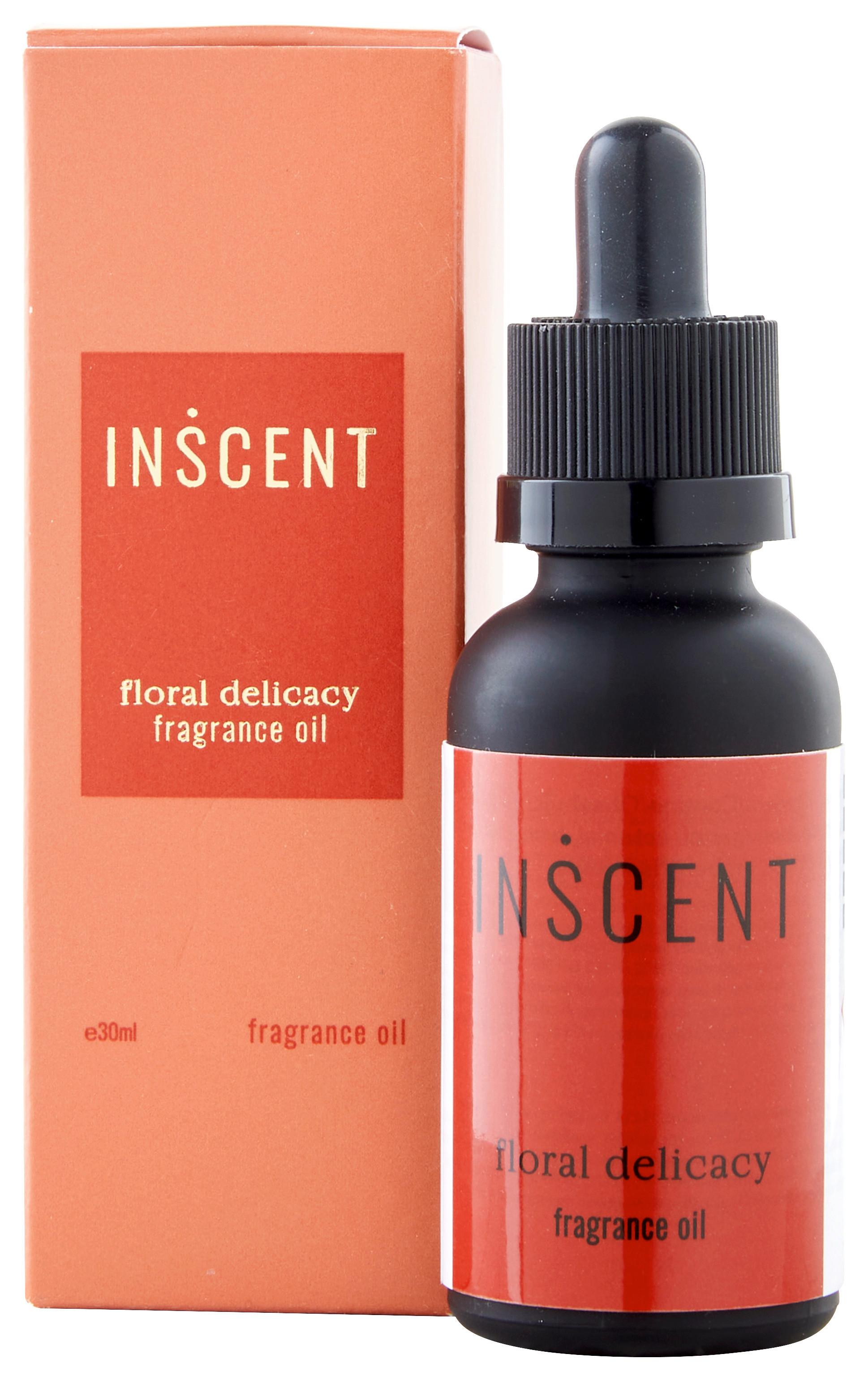 Parfümöl Floral Delicacy ca. 30ml - Rot/Schwarz, Design, Glas (30ml) - Inscent