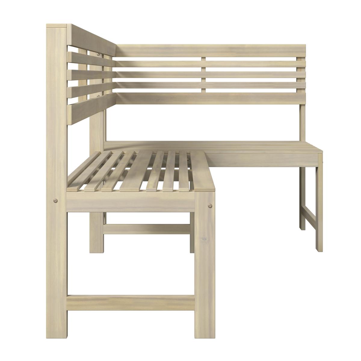 Gartenset Karo Akaziefarben, 3-teilig - Akaziefarben, Natur, Holz (46/99,5/75,5cm) - Mömax