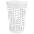 Ruháskosár Kerek - Fehér, konvencionális, Műanyag (60l) - Mömax modern living