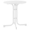 Gartentisch ca.70x70x72cm Weiß - Weiß, MODERN, Holzwerkstoff/Metall (70/70/72cm) - Sieger