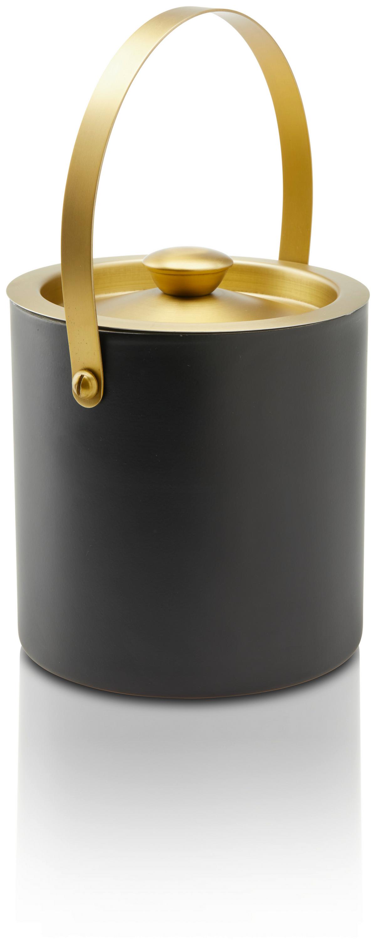 Frapieră cuburi gheață Glamour - auriu/negru, Modern, metal (15/18cm) - Mömax