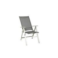Gartensessel klappbar Urban Aluminium - Platinfarben/Graphitfarben, Basics, Metall (61/113/67cm) - Acamp