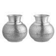 Vase Sahara In Versch. Designs - Silberfarben/Kupferfarben, Metall (23/22,5cm)