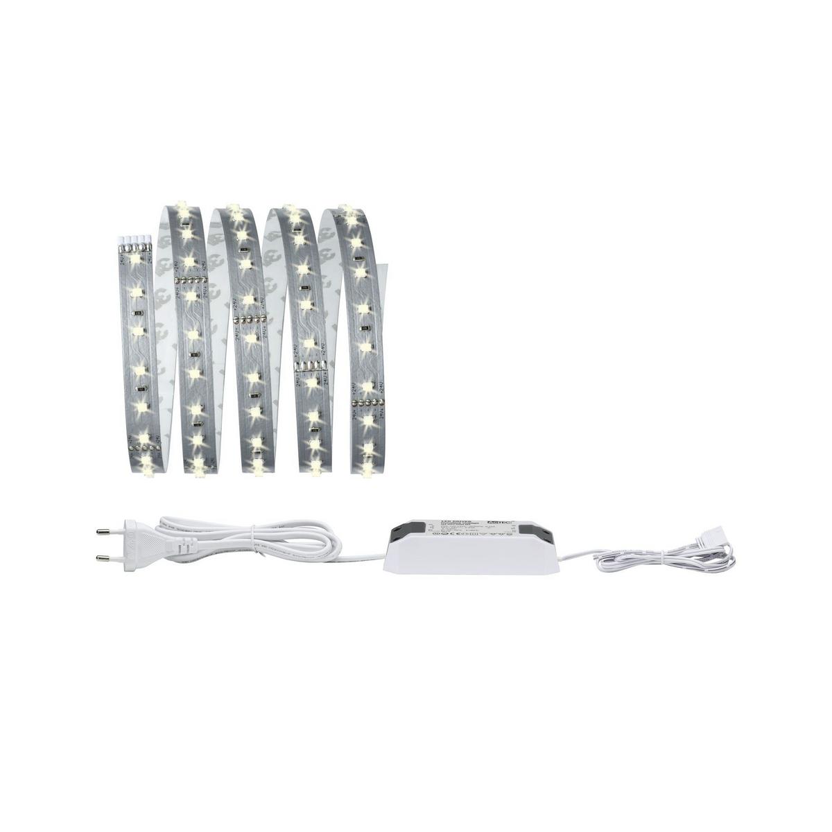 LED-Strip MaxLed 500 in Silberfarben max. 10 Watt - Silberfarben, Basics, Metall (0,3cm) - Paulmann
