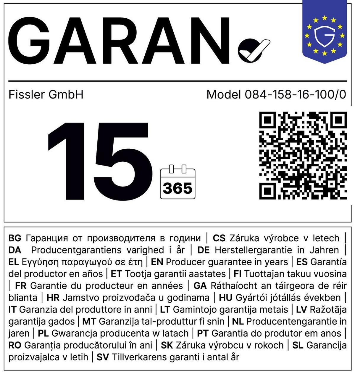 RONDEL Z RĄCZKĄ 084-158-16-100/0 FISSLER - kolor srebrny, Design, metal (16cm) - Fissler