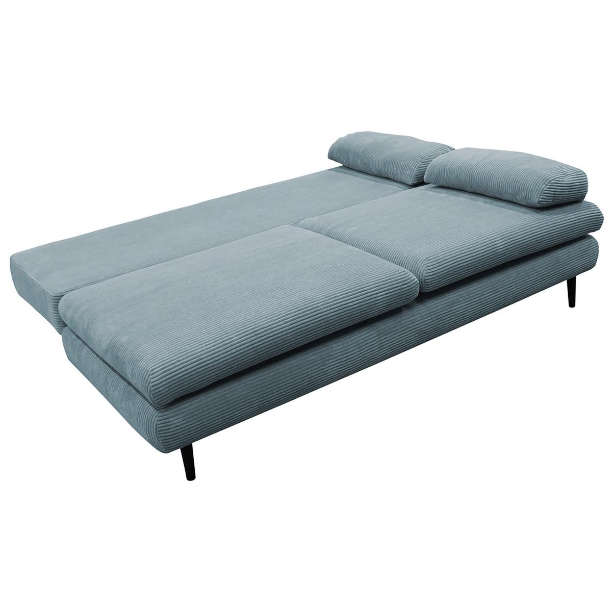 Canapea extensibila FIORE - turcoaz, Design, textil (202/85/99cm) - Modern Living