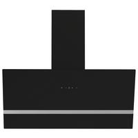 Kuhinjska Napa Hera, 90cm - črna, Trend, kovina/steklo (89,5/74,2-109,2/38,5cm) - Respekta