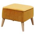 Hocker in Goldfarbe 'Milos' - Goldfarben/Kieferfarben, Trend, Holz/Holzwerkstoff (47/36/47cm) - Livetastic Hocker in Goldfarbe 'Milos' - Goldfarben/Kieferfarben, Trend, Holz/Holzwerkstoff (47/36/47cm) - Livetastic