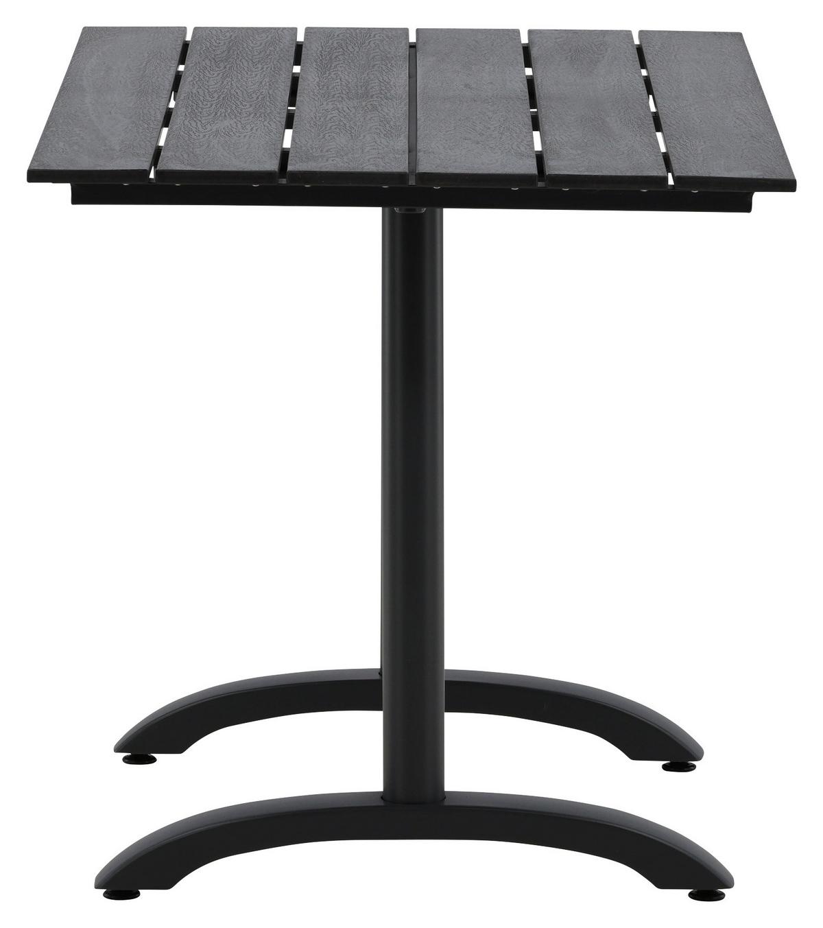 Gartentisch Denver ca. 120x70x74 cm Schwarz - Schwarz, KONVENTIONELL, Metall (120/70/74cm) - Gardenson