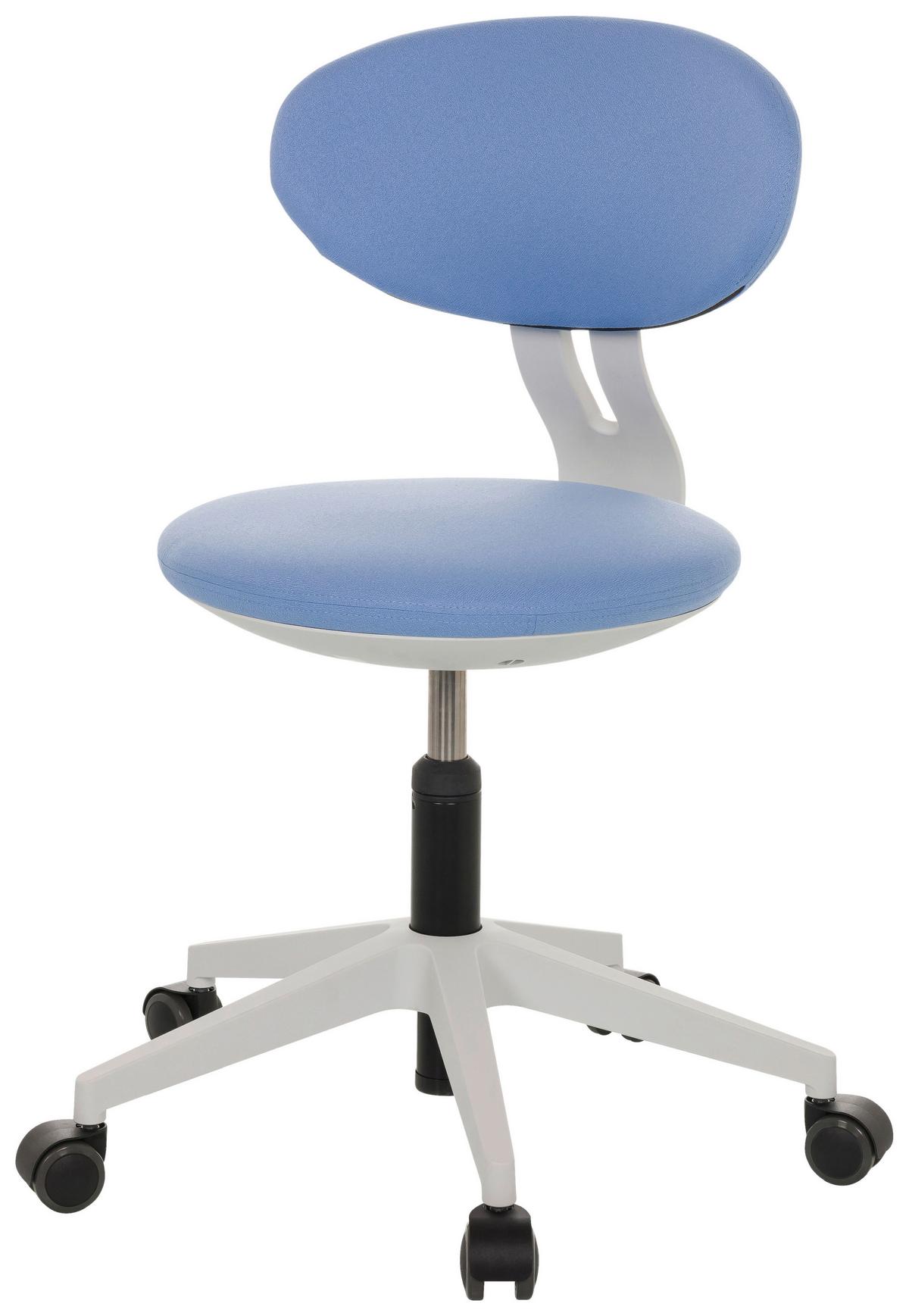 Jugenddrehstuhl Minimovo ca.42x66-87x52cm Blau - Blau/Grau, Basics, Kunststoff/Textil (42/66-87/52cm) - MID.YOU