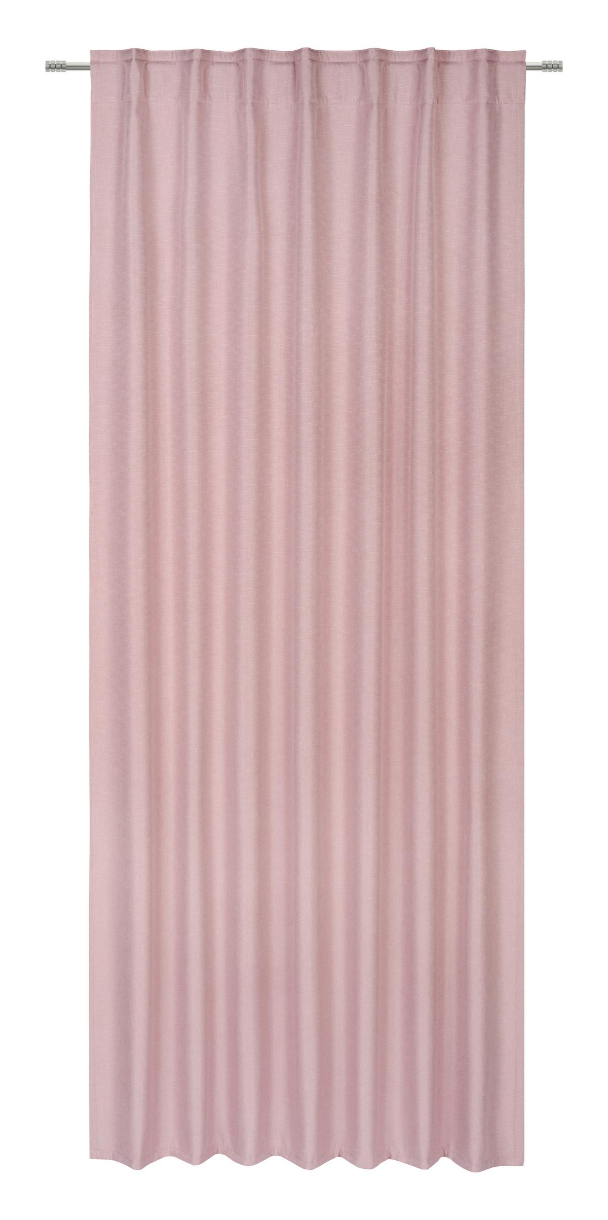 Thermo Függöny Anton 135/255 - rózsaszín, textil (135/255cm) - Mömax