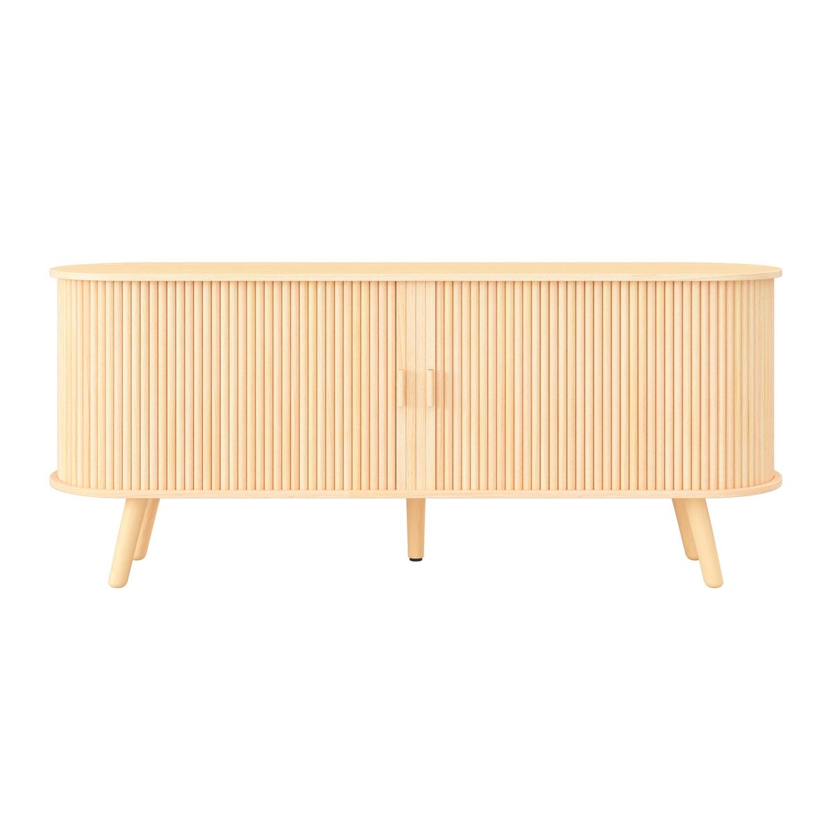 Sideboard Ennio Eichefarben Echtholz/MDF - Eichefarben, MODERN, Holz/Holzwerkstoff (160/80/40cm) - Bessagi Home