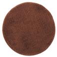 Badematte Rund ca. 50cm - Anthrazit/Rot, Textil (50cm) - MÖMAX modern living