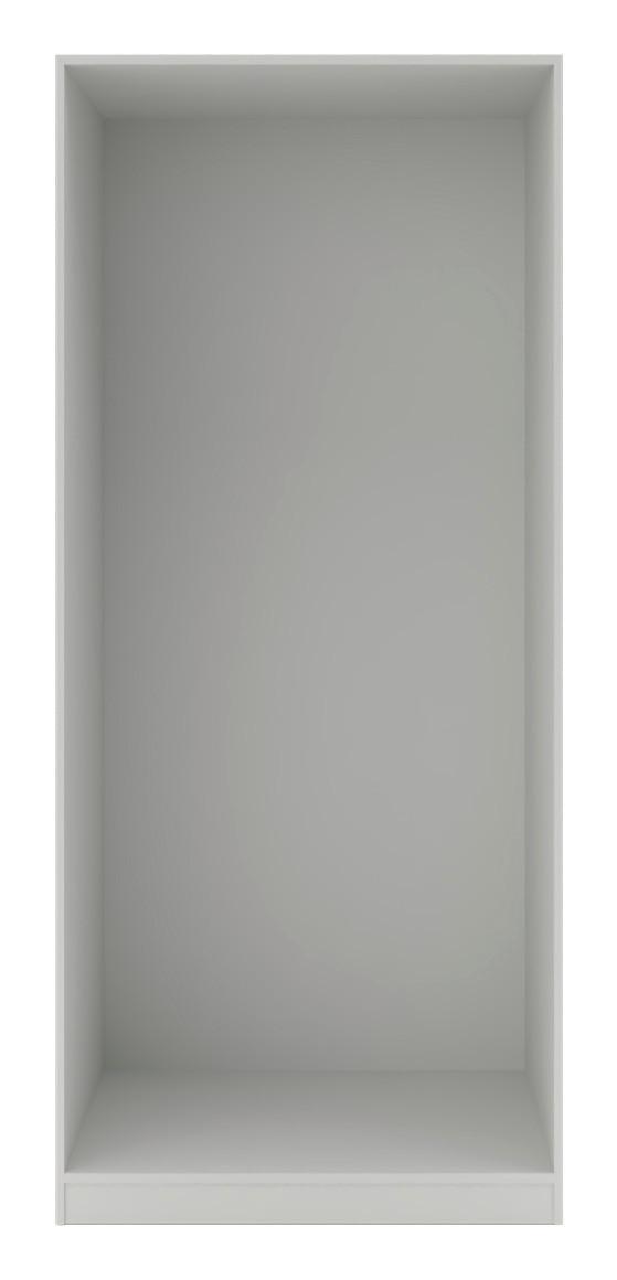 Kleiderschrankkorpus "UNIT" in Weiß - Weiß, MODERN, Holzwerkstoff (91,1/210/56,5cm) - Based