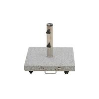 Sonnenschirmständer Granit mit Rollen - Grau, Basics, Stein (50/43/50cm) - Siena Garden