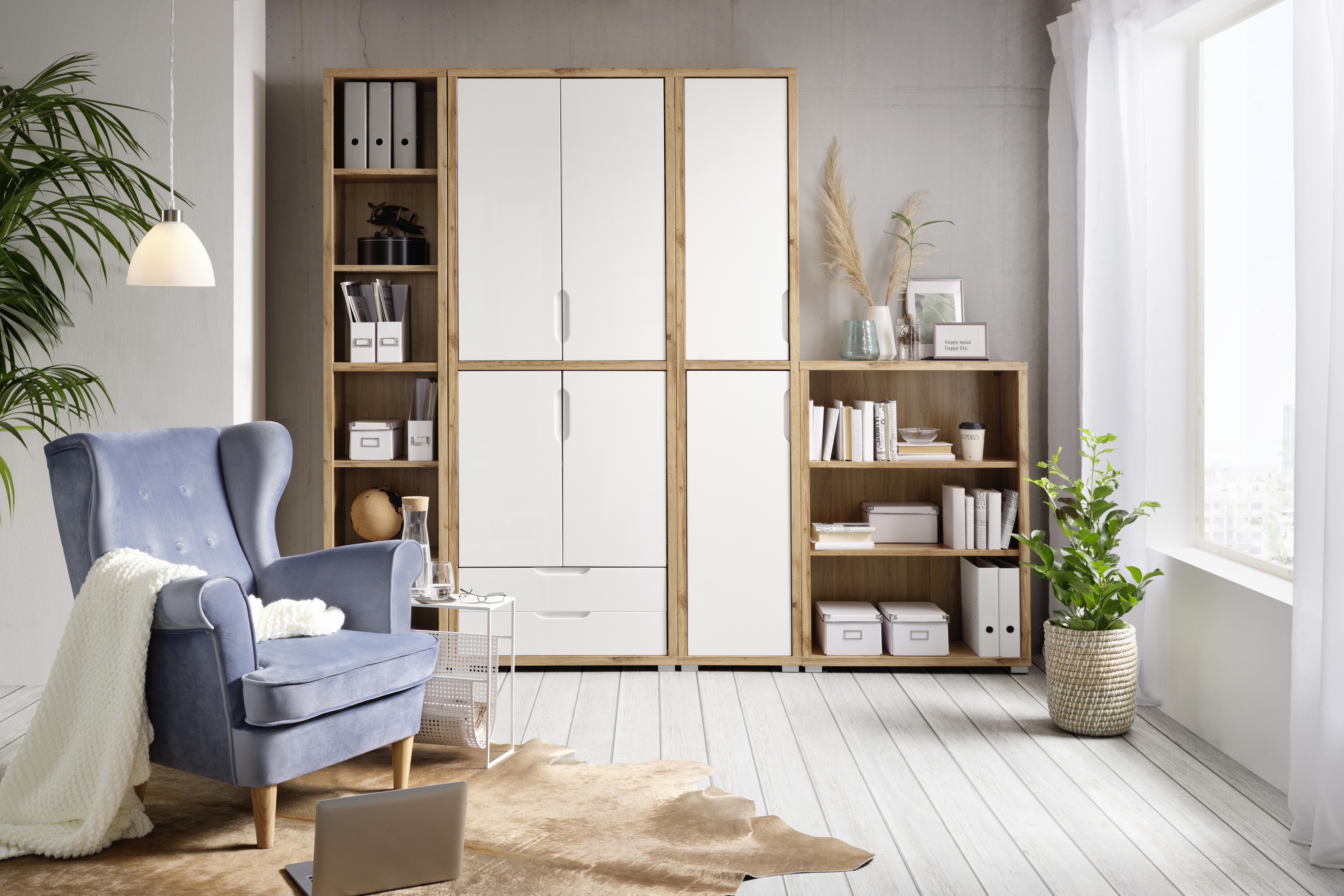 Schubladenset in Weiss Hochglanz - Modern (74/103/2cm) - Mömax