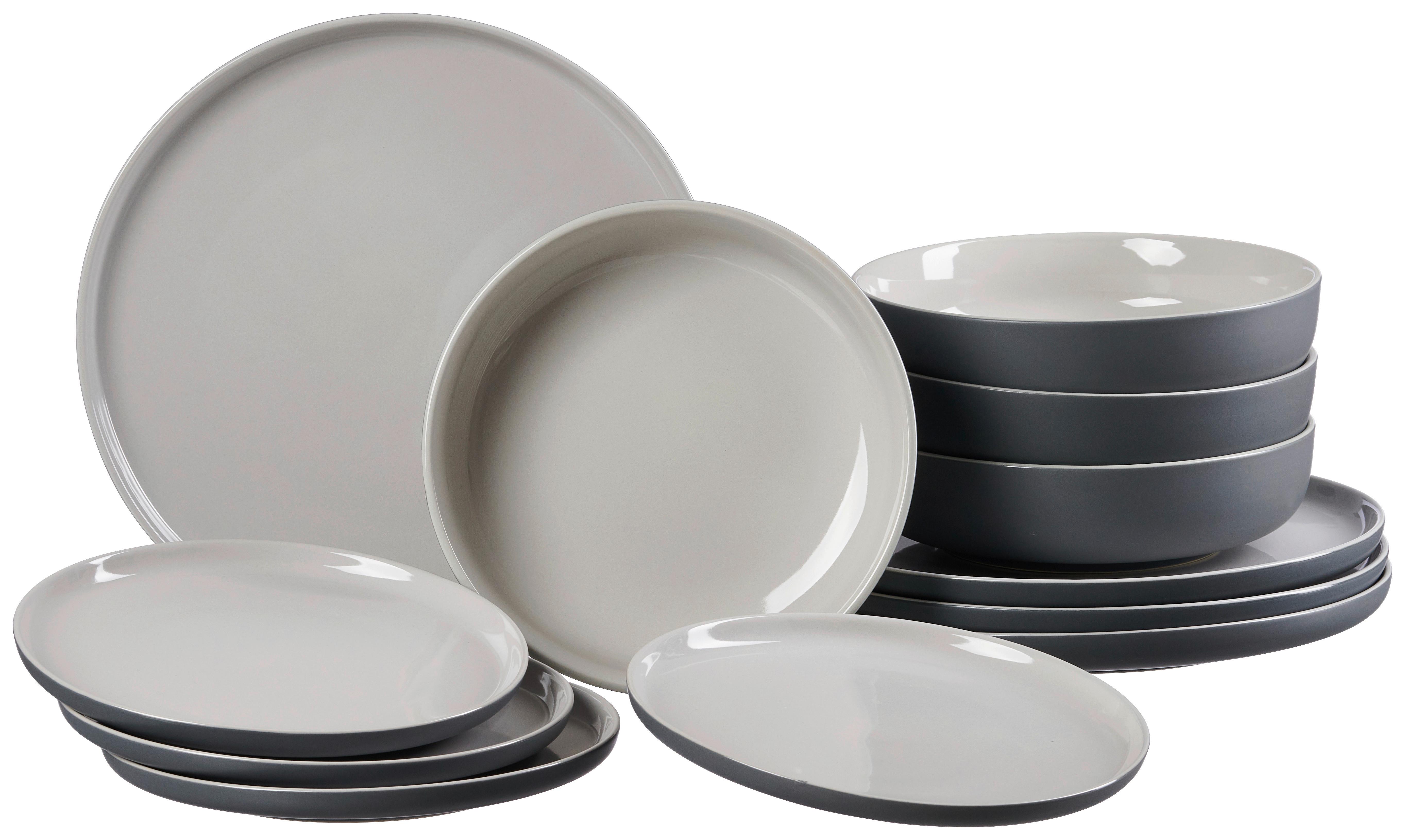 Étkészlet Jasper - szürke, Modern, kerámia - Ritzenhoff Breker
