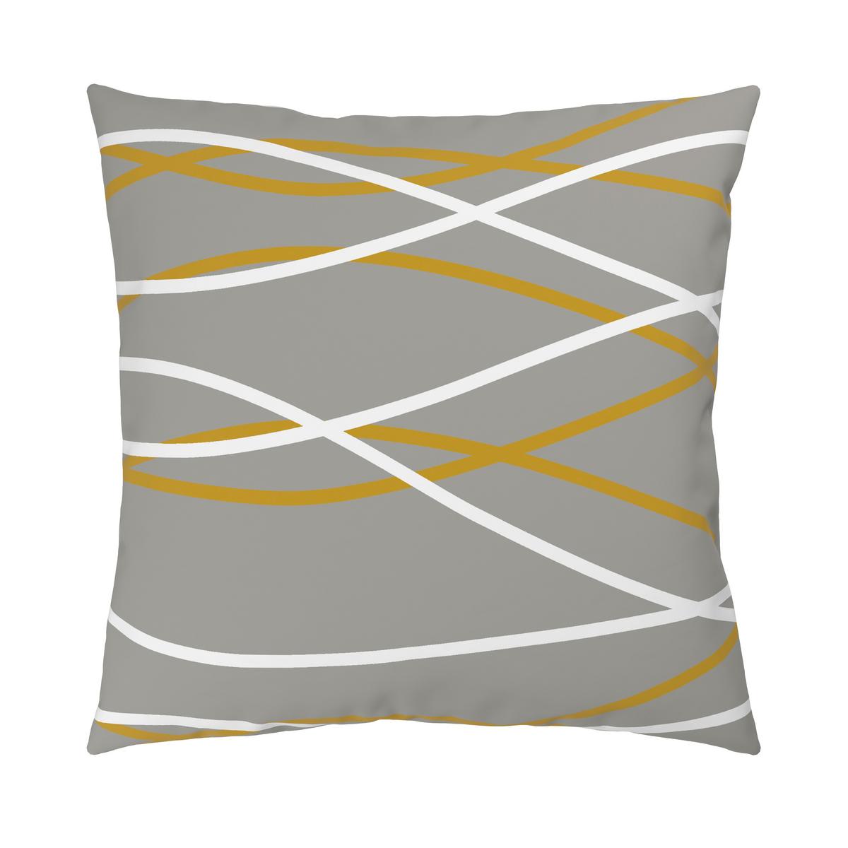 Bettwäsche Welle XL Gold/Grau ca.155x200cm - Goldfarben/Grau, MODERN, Textil (155/220cm) - Mömax