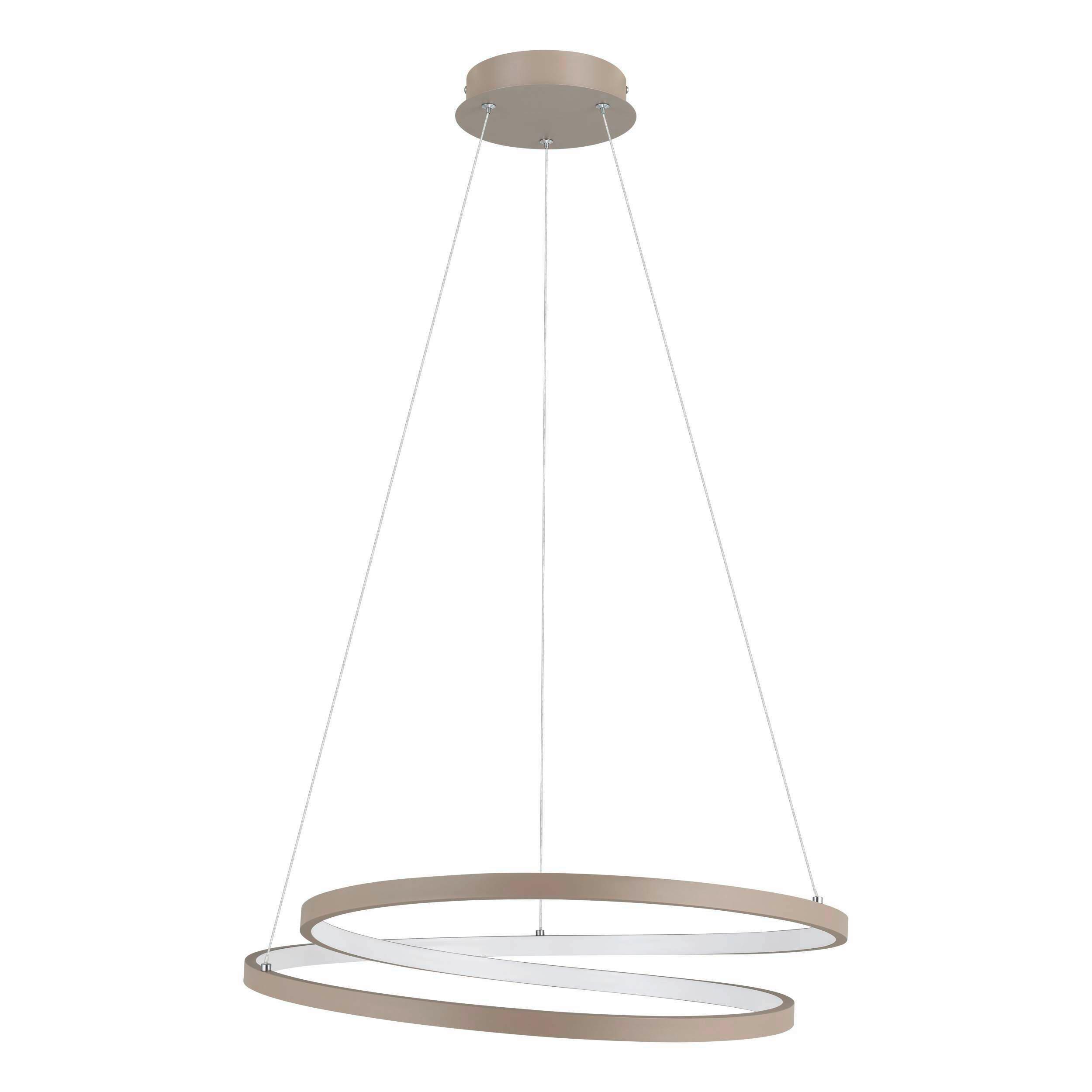 LAMPA WISZĄCA LED 901139 RUOTALE - biały/kolor piaskowy, Design, tworzywo sztuczne/metal (55/150cm) - Eglo