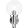 Außenleuchte Salvador - Edelstahlfarben, MODERN, Glas/Metall (20/34,2cm) - MÖMAX modern living