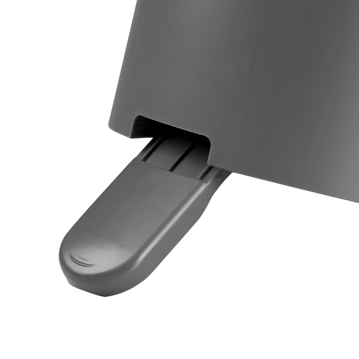 KOSZ NA PIELUCHY SCONCS - ciemnoszary, Basics, tworzywo sztuczne (26/55cm) - My Baby Lou