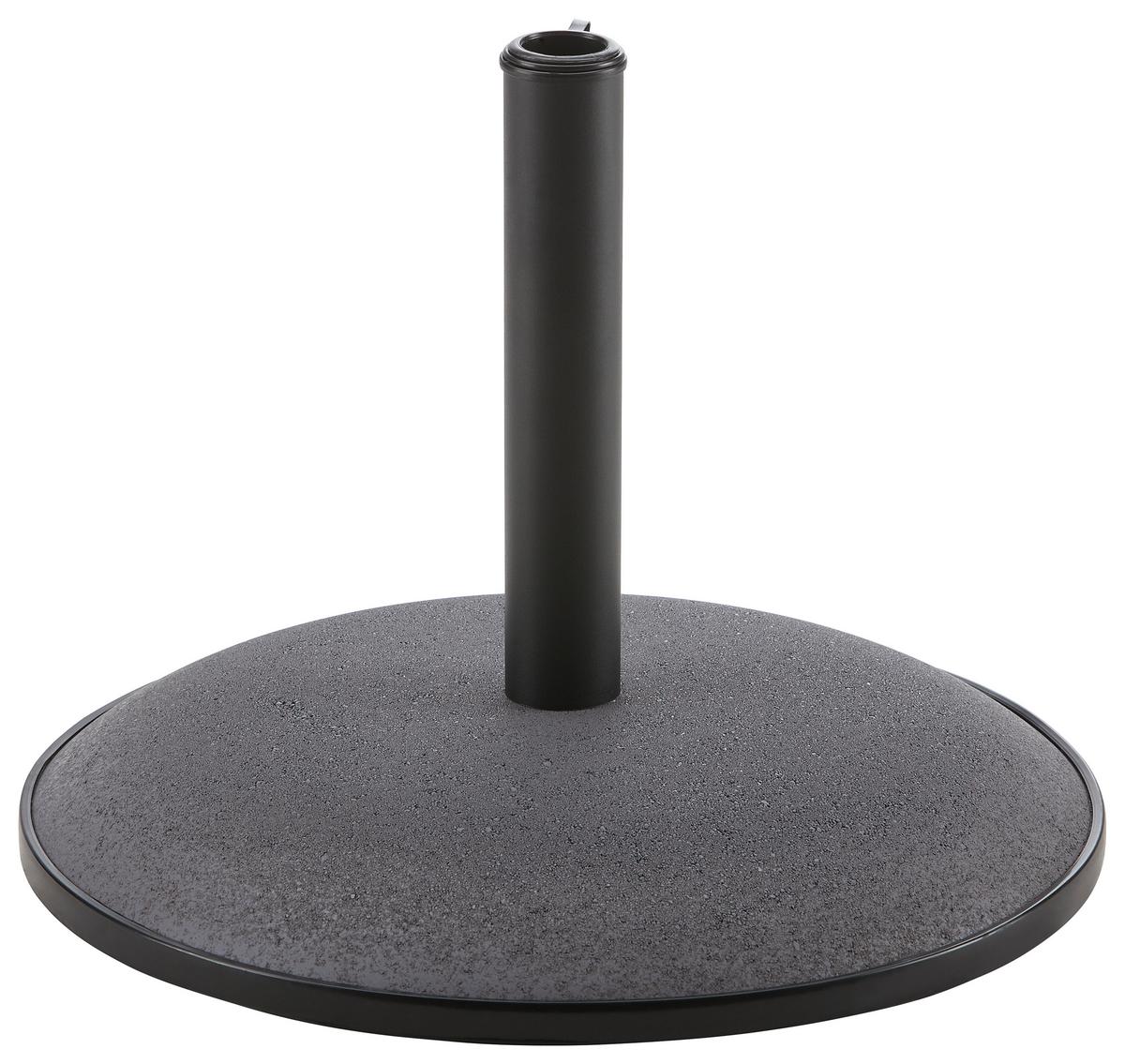 Sonnenschirmständer Riom Anthrazit aus Stein/Metall - Anthrazit, MODERN, Kunststoff/Stein (45/33cm) - Mömax