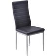 Stuhl in Schwarz - Schwarz, MODERN, Textil/Metall (43/97/51cm) - BASED