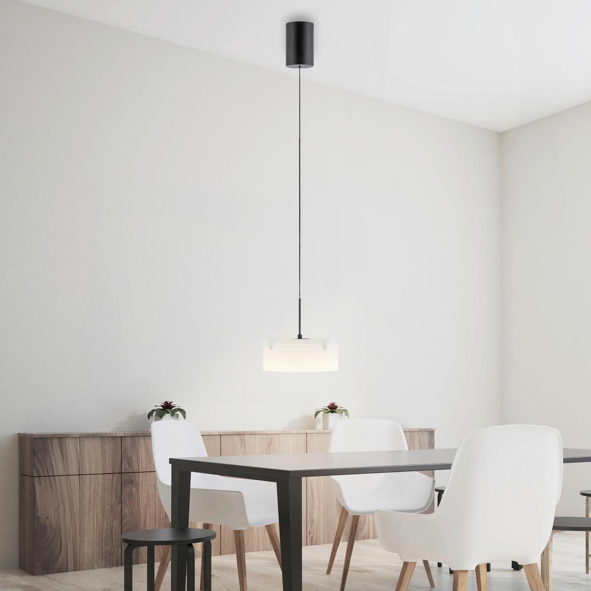 LAMPA WISZĄCA LED 2778-18 MARIKA - czarny, Design, tworzywo sztuczne/metal (20/20/180cm) - Paul Neuhaus