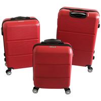 ZESTAW WALIZEK PODRÓŻNYCH 106-9483 - czerwony, Basics, tworzywo sztuczne (48/70/29cm)
