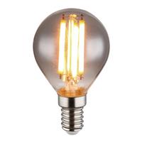 Led-sijalka 10589s, E14, 6 W, Srebrna - srebrne barve/bela, kovina/umetna masa (4,5/7,8cm) - Globo