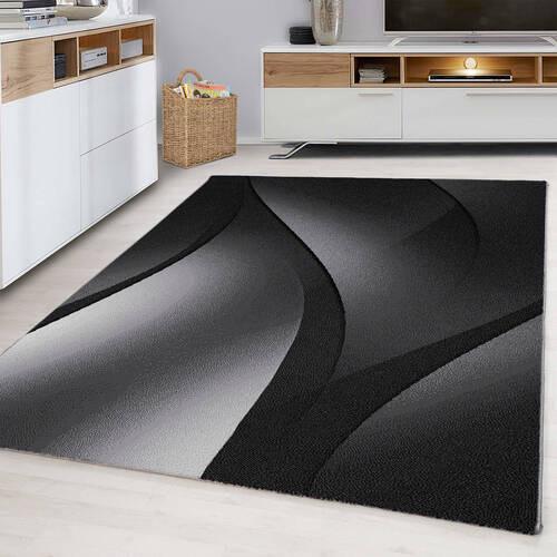 Webteppich Plus Schwarz ca. 280x370cm - Schwarz, Basics, Textil (280/370cm) - Novel
