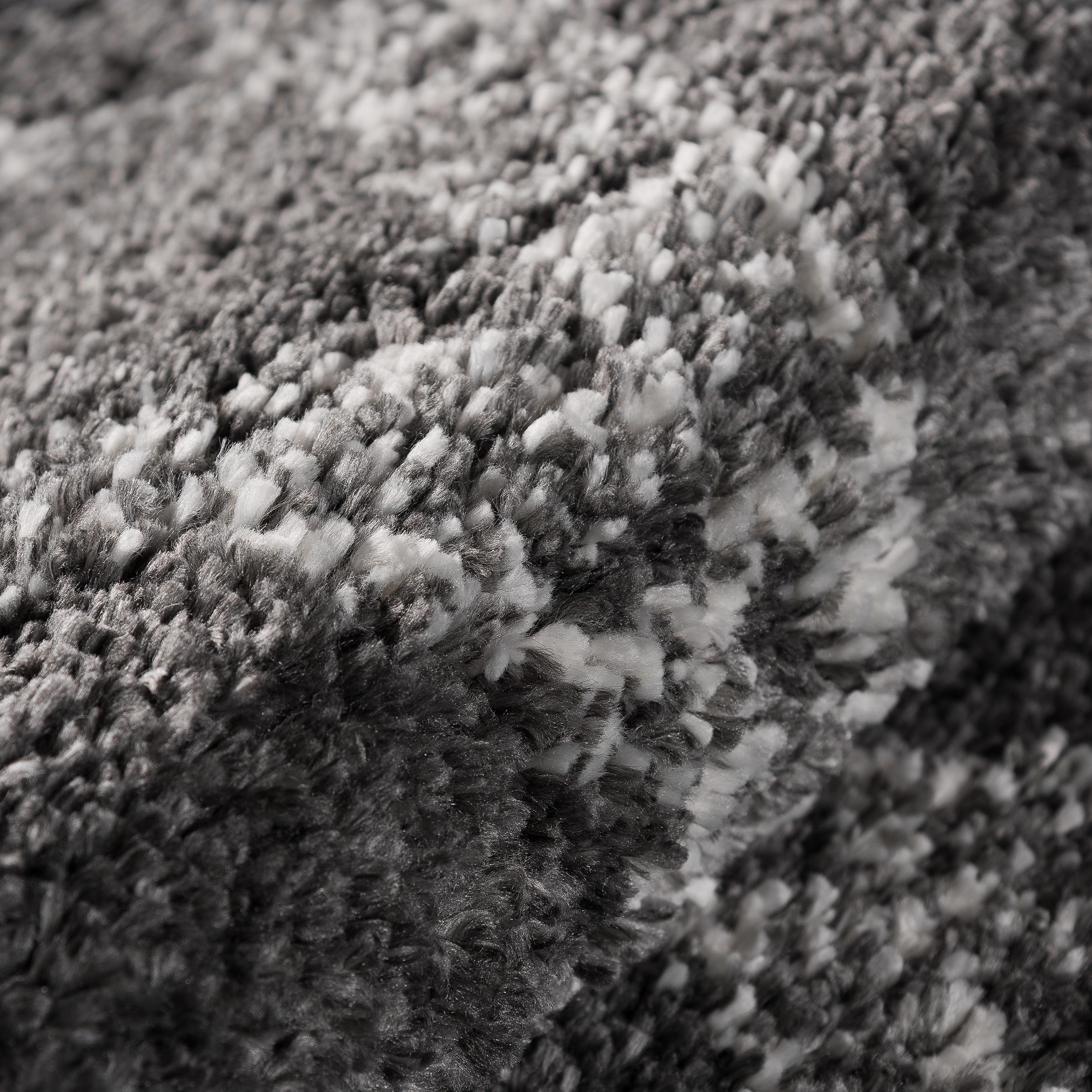 Hochflorteppich Annella in Anthrazi/Beige ca. 200x290cm - Anthrazit/Beige, KONVENTIONELL, Textil (200/290cm)