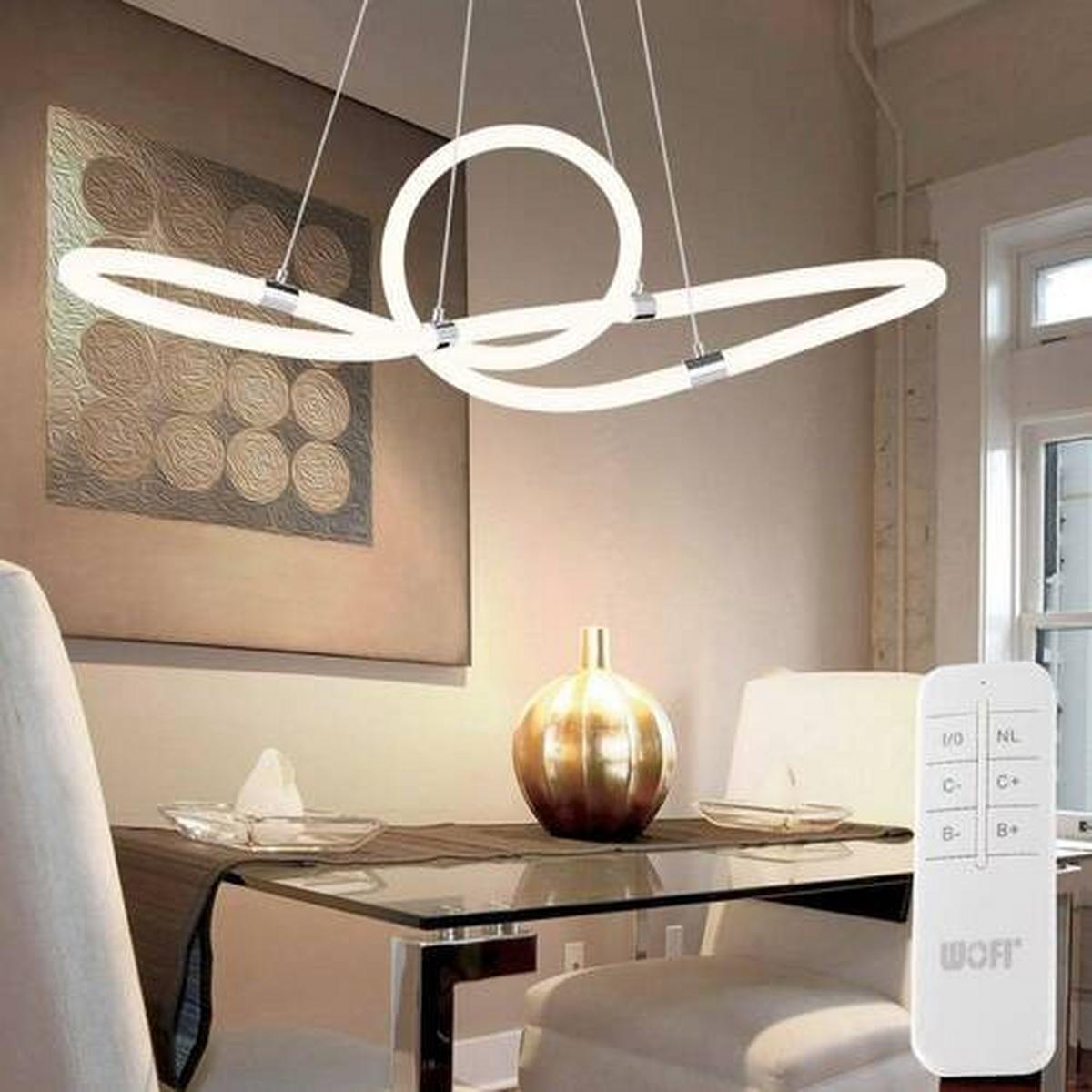 LED-Hängeleuchte Mira Weiß max. 40 Watt - Weiß, Design, Kunststoff/Metall (92,5/30,5/150cm) - Globo