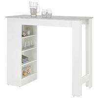 Bar in Grau/Weiß - Weiß/Grau, MODERN, Holzwerkstoff (115/50/103cm) - Based