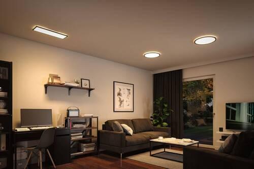 LED-Paneel Atria Shine in Schwarz max. 22 Watt - Schwarz, Basics, Kunststoff (42/2,8cm) - Paulmann