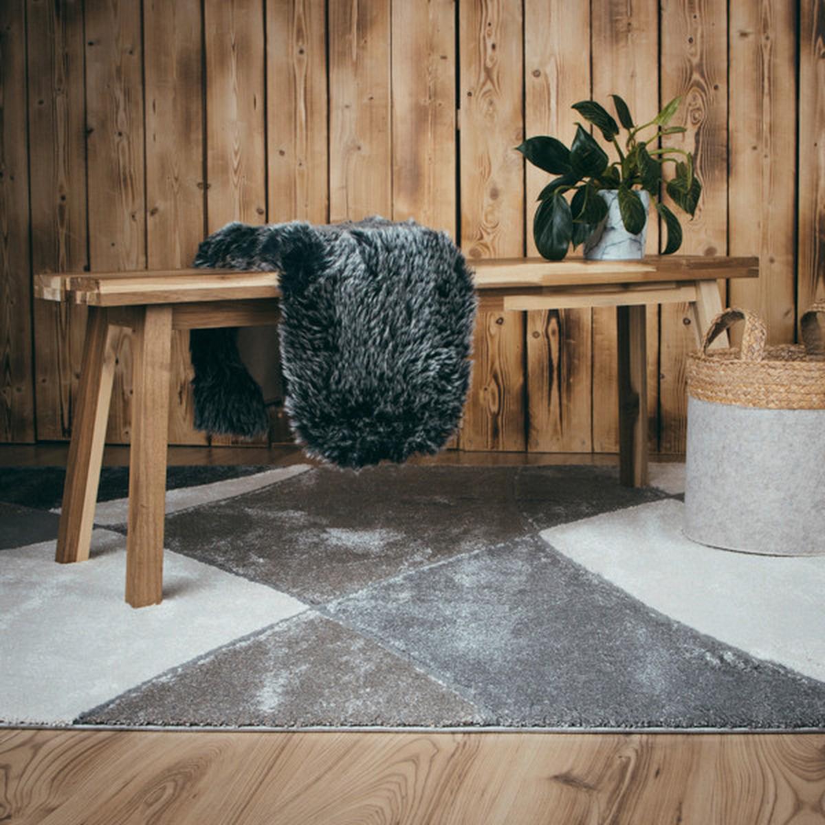 FLACHWEBETEPPICH MY FRISCO 282 - Grau, Basics, Textil (120/170cm)