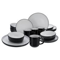 Kombinirani Servis Nordic Cool Black, 16-Delni - črna/sivobela, Basics, keramika - Creatable