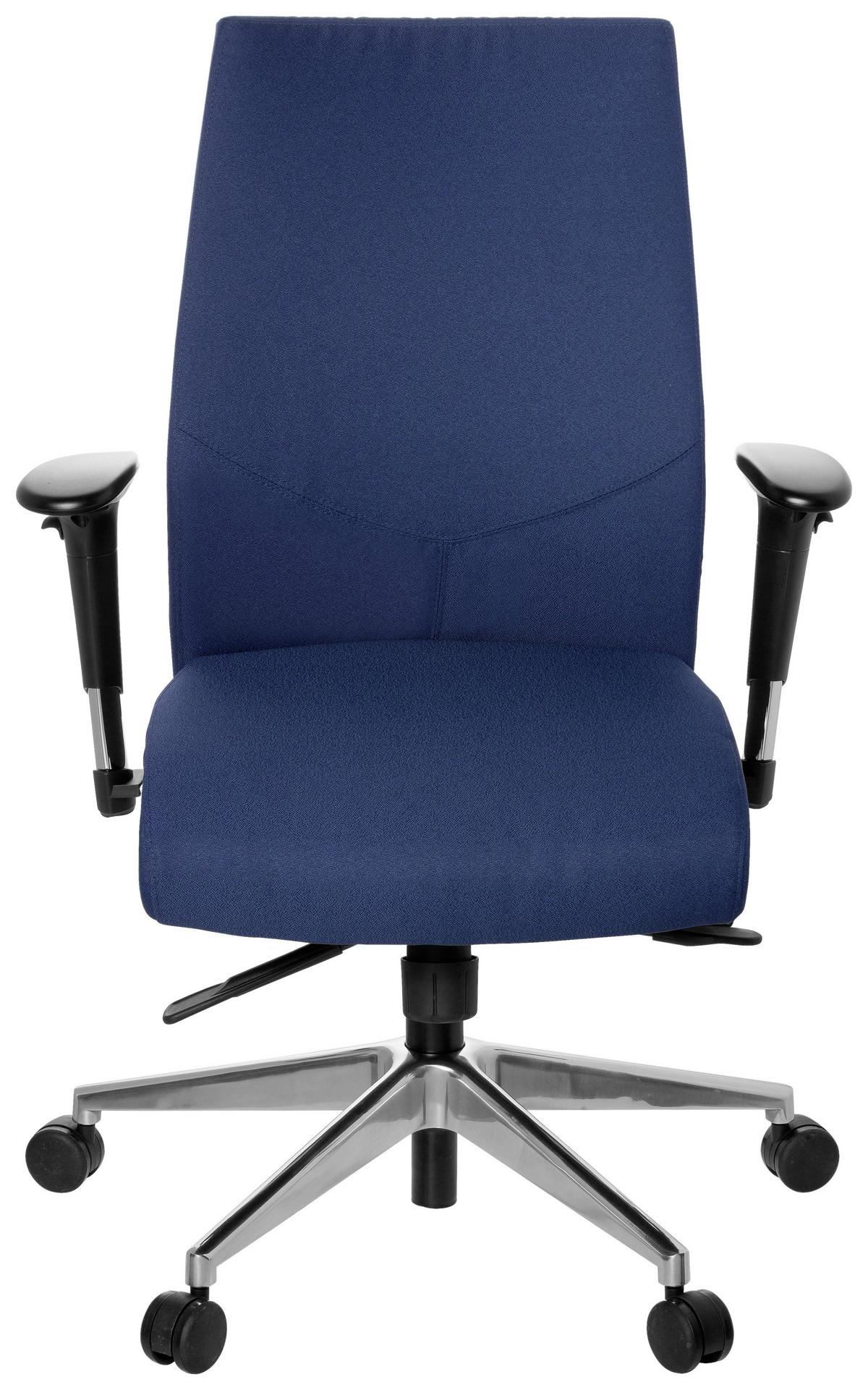 Pisarniški Stol Pro-tec 250, Temno Modra - črna/barve aluminija, Moderno, kovina/umetna masa (57/116/51cm) - MID.YOU