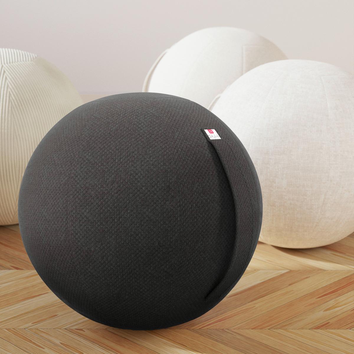 PIŁKA DO SIEDZENIA SCOOBY - antracytowy, Design, tkanina (60/60/60cm) - Stylife