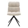 STOL MALU - beige/svart, Modern, metall/textil (53/68/83cm) - Bessagi Home