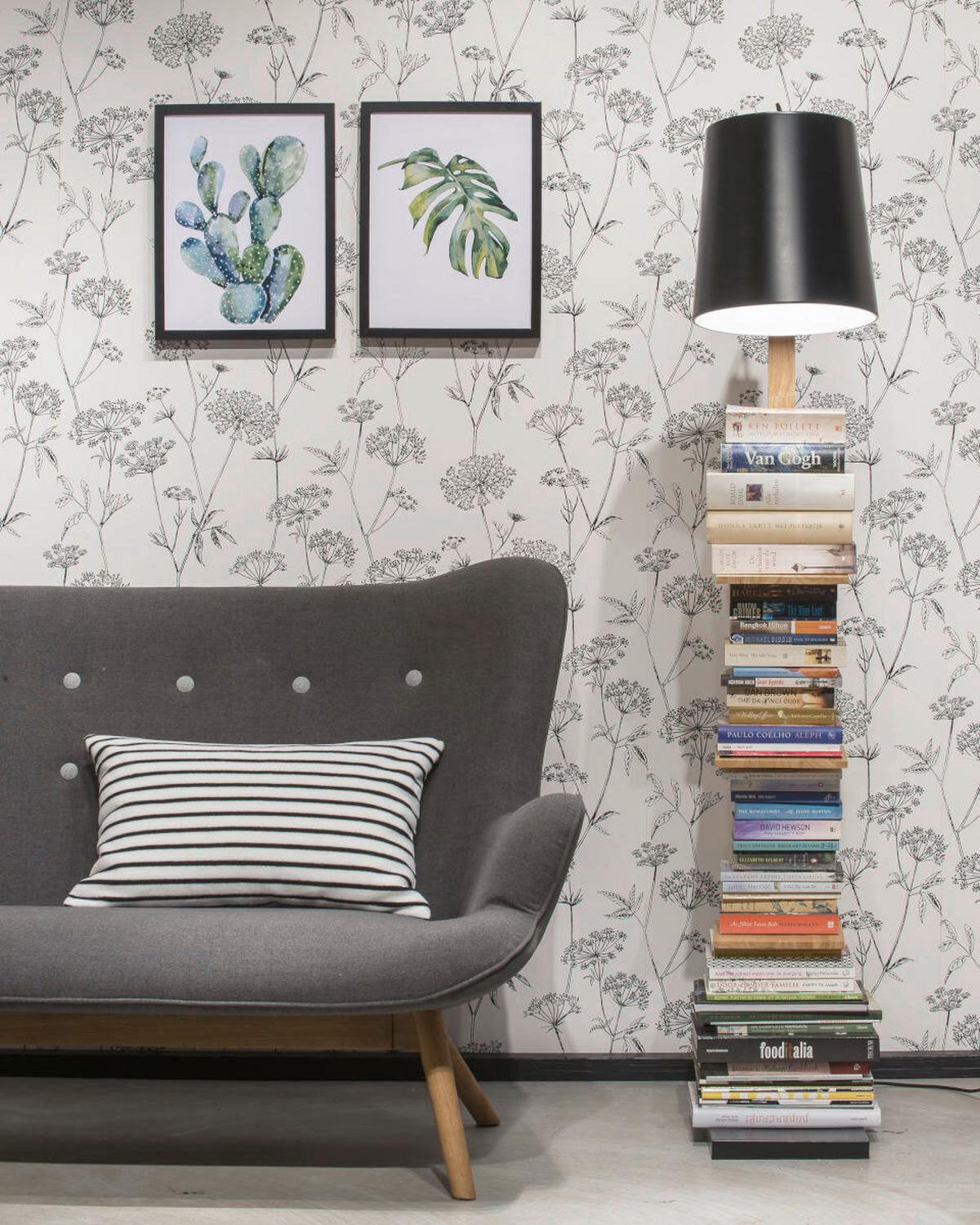 Állólámpa Cambridge/f/b - fekete, Design, fa/fém (30/168/49cm) - It's about Romi