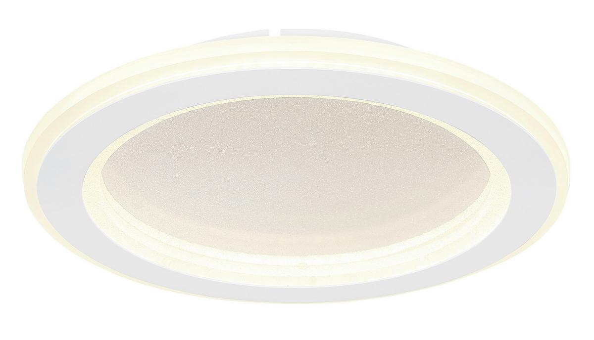 Stropna Led-svetilka Tini, S Sijalko - bela/opal, Design, kovina/umetna masa (29,7/4,7cm) - Globo