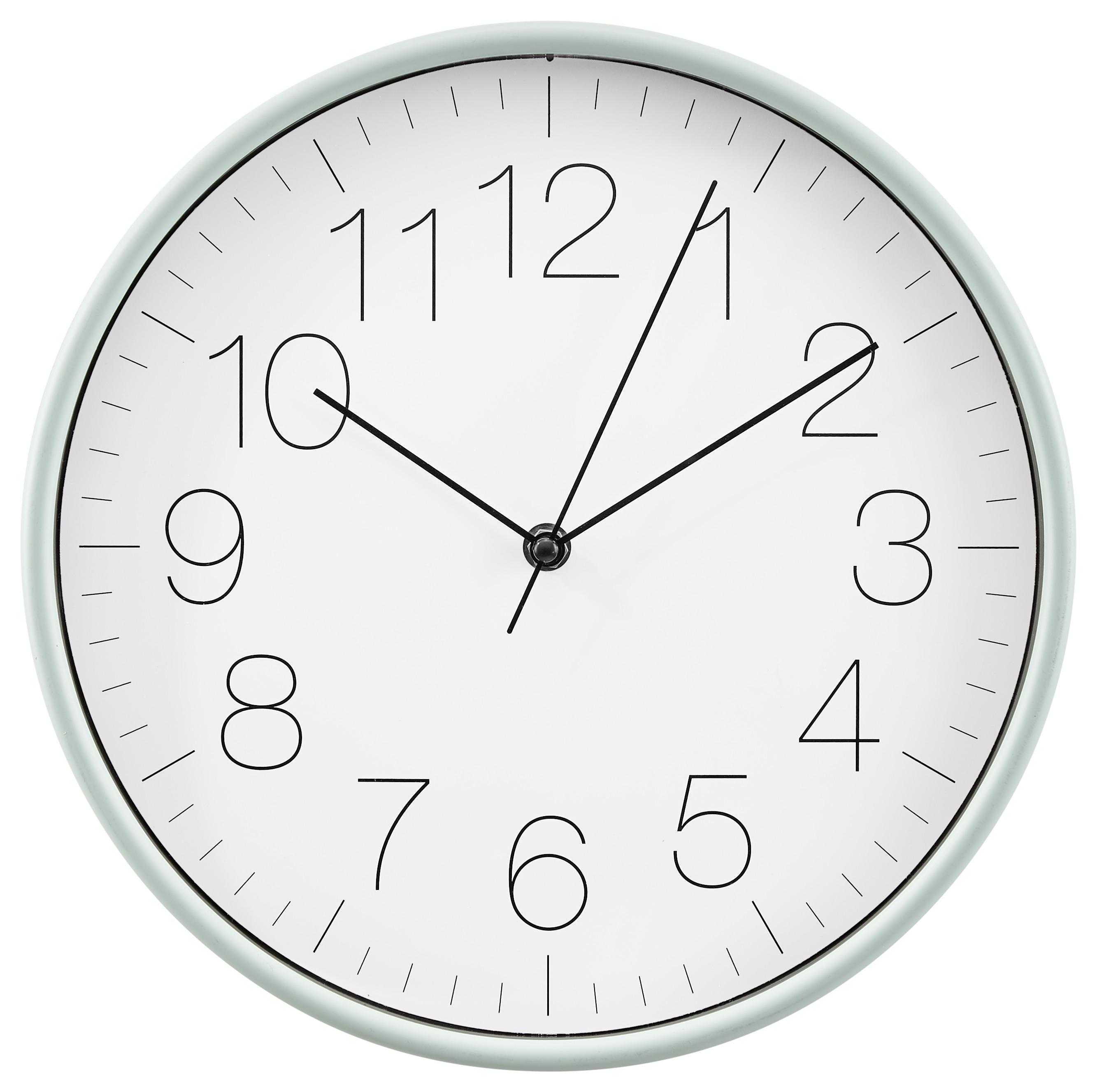 Wanduhr Carlo in diversen Farben - Pink/weiss, Konventionell, Kunststoff (30cm) - Modern Living