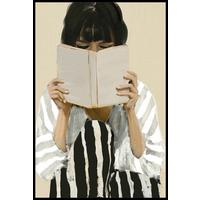 Keilrahmenbild Denise Small Schwarz/Weiß/Beige - Beige/Schwarz, MODERN, Holzwerkstoff/Kunststoff (60/90cm) - Premium Living