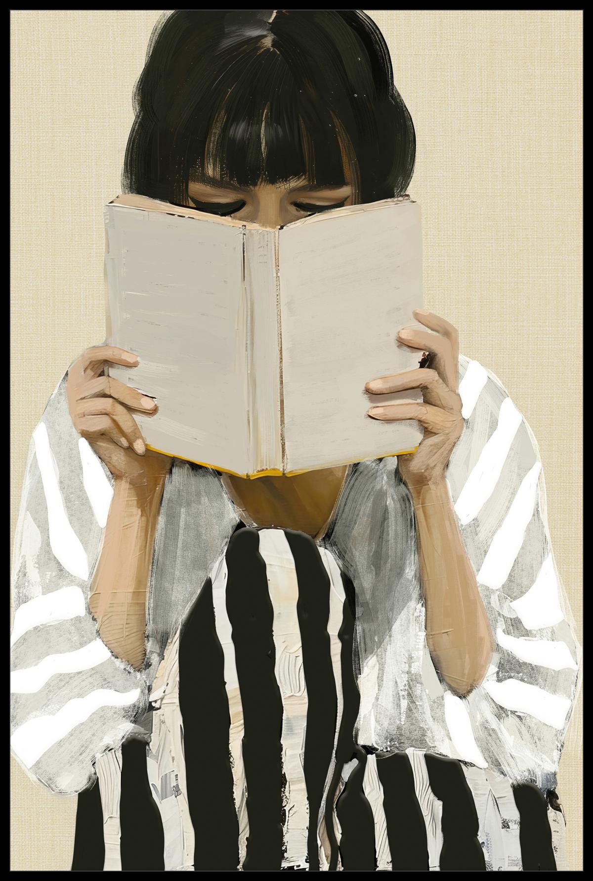 Keilrahmenbild Denise Small Schwarz/Weiß/Beige - Beige/Schwarz, MODERN, Holzwerkstoff/Kunststoff (60/90cm) - Premium Living