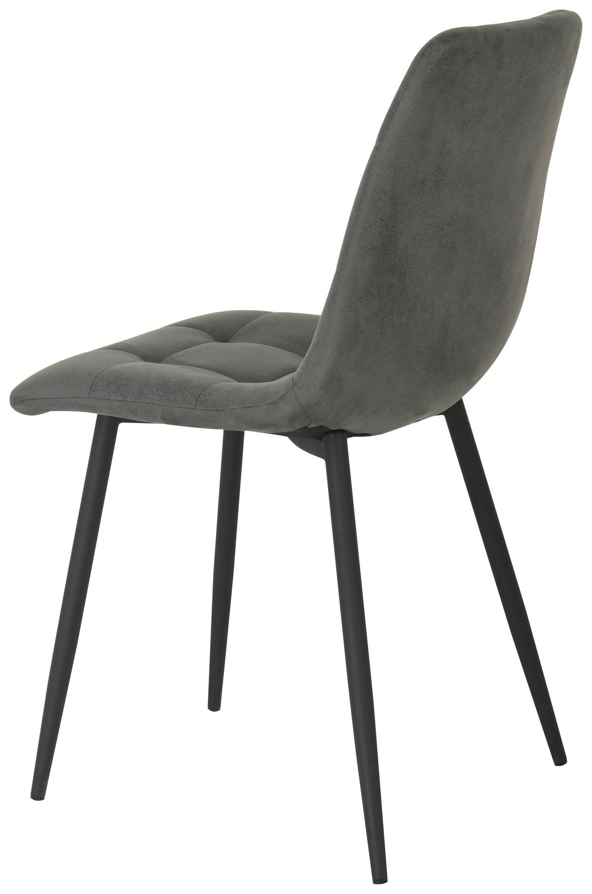 Scaun NINO - negru/gri, Modern, lemn/metal (45/88/54,5cm) - Based