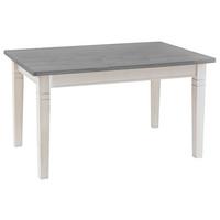 STÓŁ DO JADALNI BERGEN - biały/szary, Romantik / Landhaus, drewno (120/78/78cm) - Boxxx