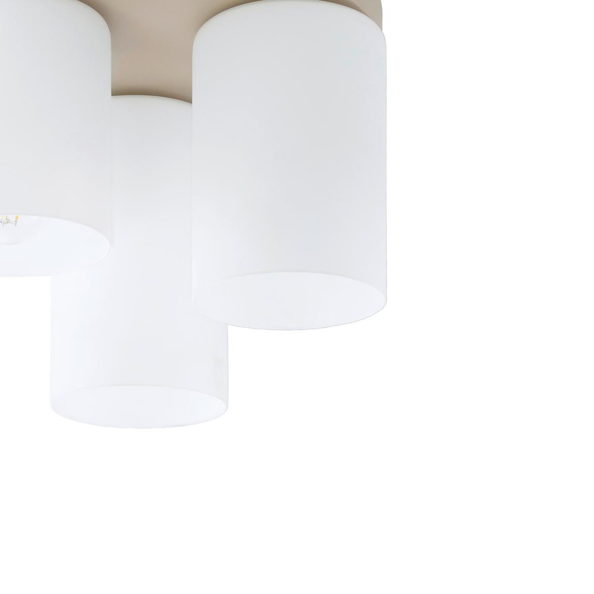 LAMPA SUFITOWA KINGA - kolor piaskowy, Trend, metal/szkło (32/23cm) - Novel