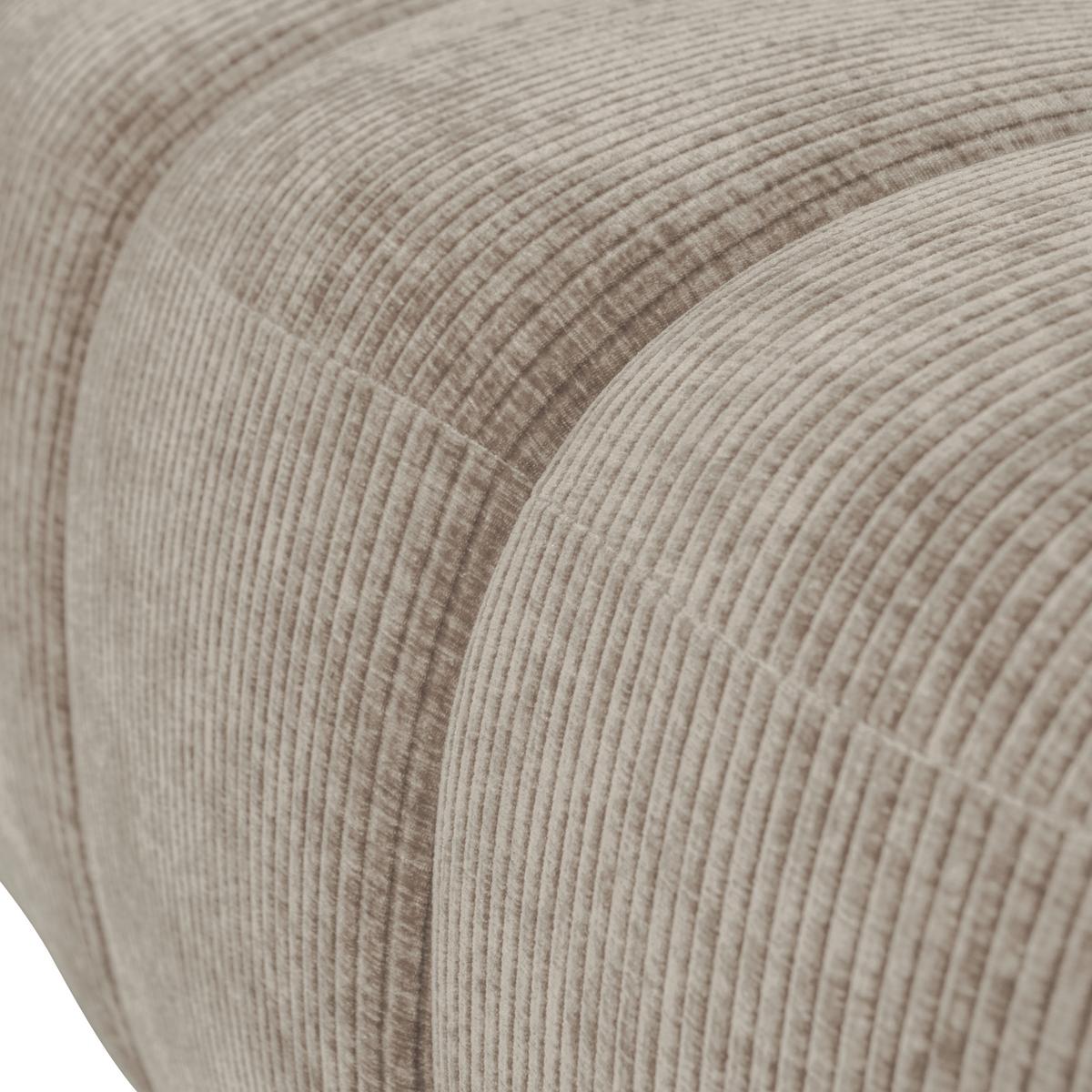Sitzbank Mojo Sandfarben B: 164cm - Sandfarben/Schwarz, MODERN, Kunststoff/Textil (164/49/45cm) - Livetastic