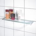 Wandregal Baziga in Chrom - Chromfarben, Glas/Metall (54/2,2/13,5cm) - MÖMAX modern living